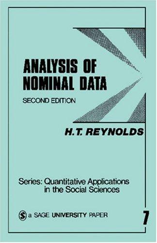 Analysis of Nominal Data book cover