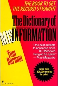 Cover of the Dictionary of Misinformation